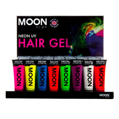 Moon Glow Intense Neon UV Hair Gel M36107 Costume Make Up main image 1