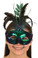 Sequin and feather carnival mask 