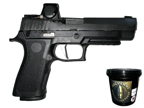 BUNDLE | SIG SAUER P320 X-FULL ROMEO-X 9MM+ 9MM BULLET BUCKET - 300 COUNT