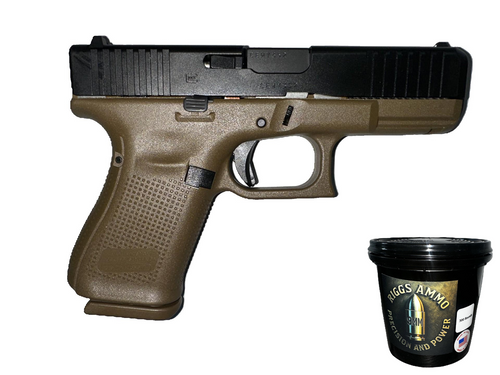 BUNDLE | GLOCK G19 G5 9MM TAN + 9MM BULLET BUCKET - 300 COUNT