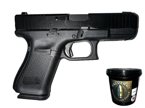 BUNDLE | GLOCK G19 G5 9MM BLACK + 9MM BULLET BUCKET - 300 COUNT