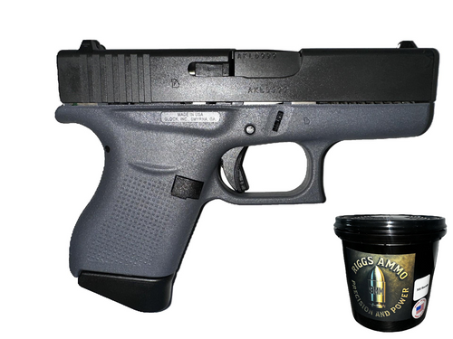 BUNDLE | GLOCK G43 9MM GRAY + 9MM BULLET BUCKET - 300 COUNT