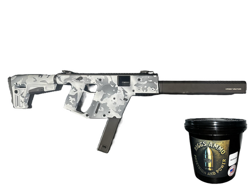 BUNDLE | KRISS USA VECTOR CRB 9MM CAMO + 9MM BULLET BUCKET - 300 COUNT