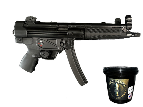 BUNDLE | MILITARY ARMAMENT COP MAC 5 9MM + 9MM BULLET BUCKET - 300 COUNT