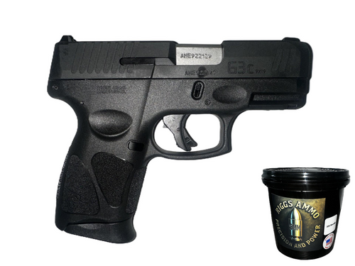 BUNDLE | TAURUS G3C 9MM BLACK + 9MM BULLET BUCKET - 300 COUNT
