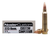 Nosler - 223 Rem - 77gr Custom Match - 20rd