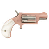 Mini Revolver 22WMR 1.125" 5rd Rose Gold with Pearl Grips