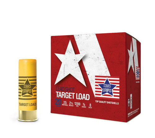 Stars and Stripes - 20ga 2-3/4" 7/8oz #8 - 25rd