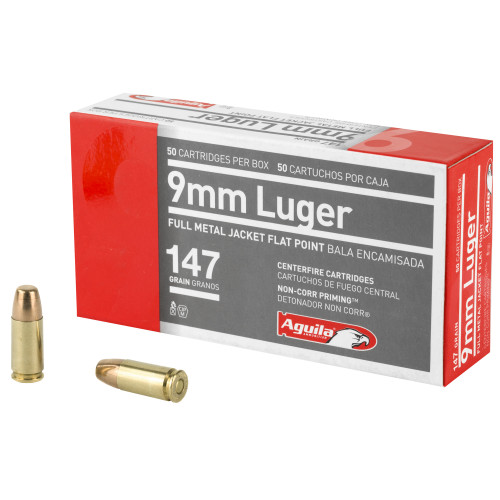 Aguila - 9mm - 147gr FMJ FP - 50rd