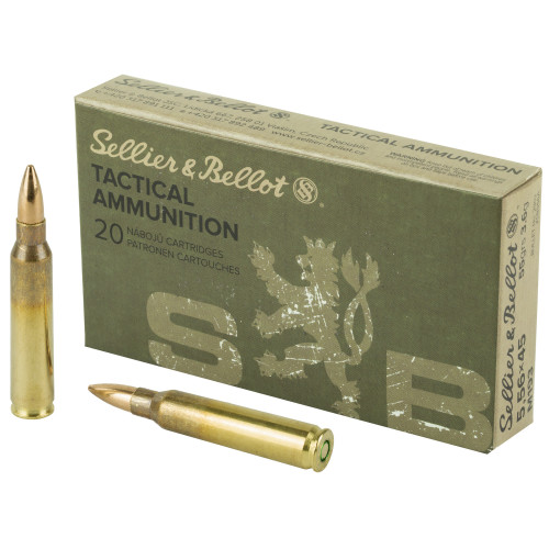 Sellier & Bellot - 5.56mm - 55gr FMJ M193 - 20rd Sellier & Bellot - 5.56mm - 55gr FMJ M193 - 20rd