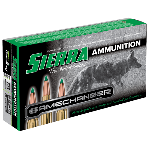 Sierra Ammo - 223 Rem - 64gr Gamechanger - 20rd Sierra Ammo - 223 Rem - 64gr Gamechanger - 20rd