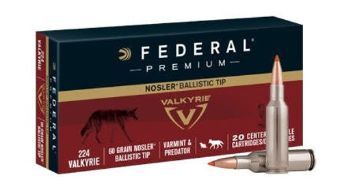 Federal - 224 Valkyrie - 60gr Nosler BT - 20rd