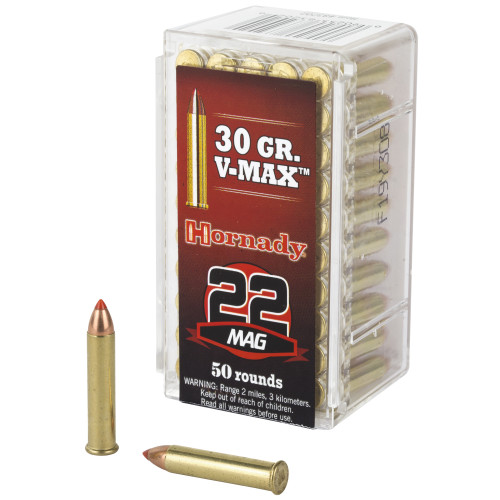 Hornady - 22 Mag - 30gr V-Max - 50rd