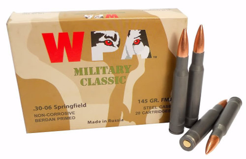 Wolf - 30-06 - 145gr FMJ Military Classic - 20rd Wolf - 30-06 - 145gr FMJ Military Classic - 20rd
