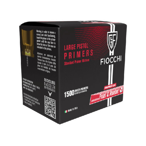 Fiocchi - Large Pistol Primers - 1,500ct Fiocchi - Large Pistol Primers - 1,500ct