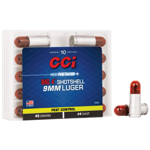 CCI - 9mm Shotshell - #4 - 10rd