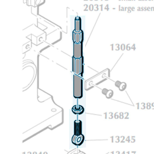 1050 Swage Rod Assembly - Large