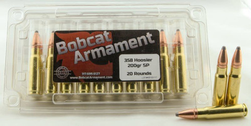Bobcat Armament - 358 Hoosier - 200gr SP 20rd