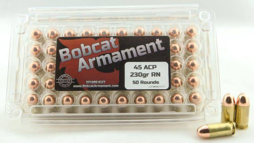 Bobcat Armament - 45 ACP - 230gr RN 50rd