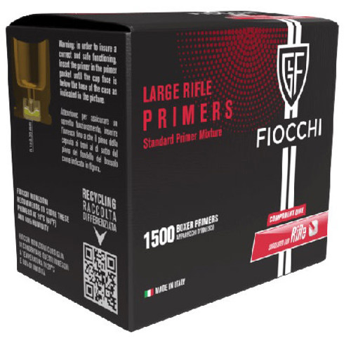Fiocchi - Large Rifle Primers - 1,500ct Fiocchi - Large Rifle Primers - 1,500ct