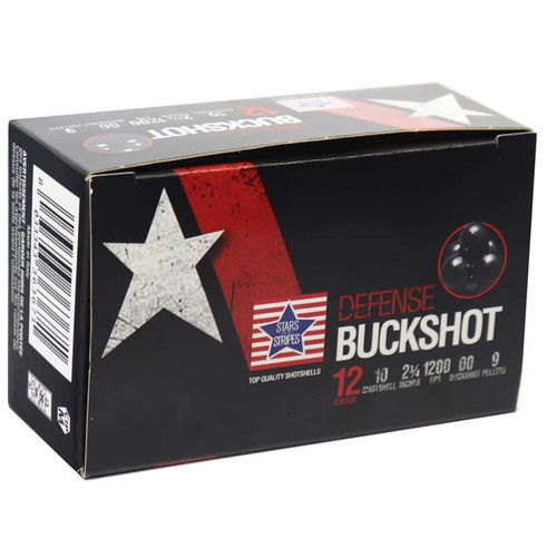 Stars and Stripes - 12ga 2-3/4" Buck #00-9 - 10rd Stars and Stripes - 12ga 2-3/4" Buck #00-9 - 10rd