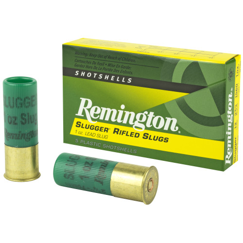 Remington - 12ga 2-3/4" 1oz Rifled Slug - 5rd Slugger Remington - 12ga 2-3/4" 1oz Rifled Slug - 5rd Slugger