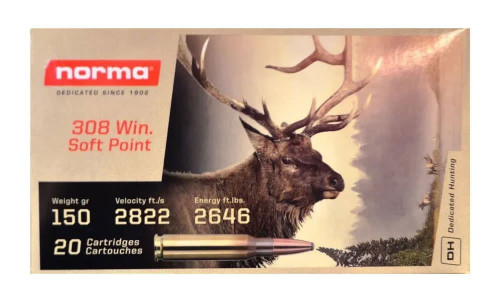 Norma - 308 Win - 150gr Soft Point - 20rd