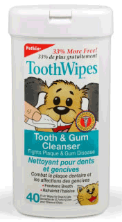 Petkin Tooth Wipes (pack of 40)