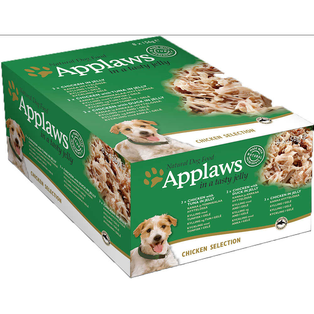 Applaws Natural Dog Food Tins Chicken Selection 156g x 8