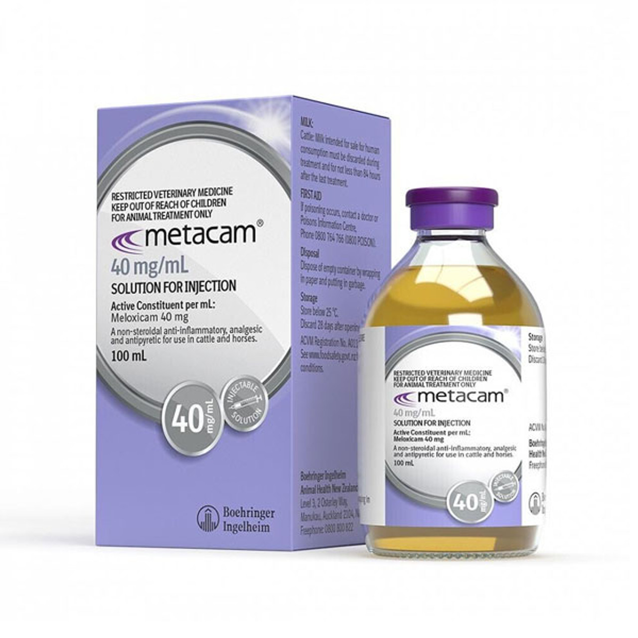 Metacam 40 mg/ml solution for injection for Cattle