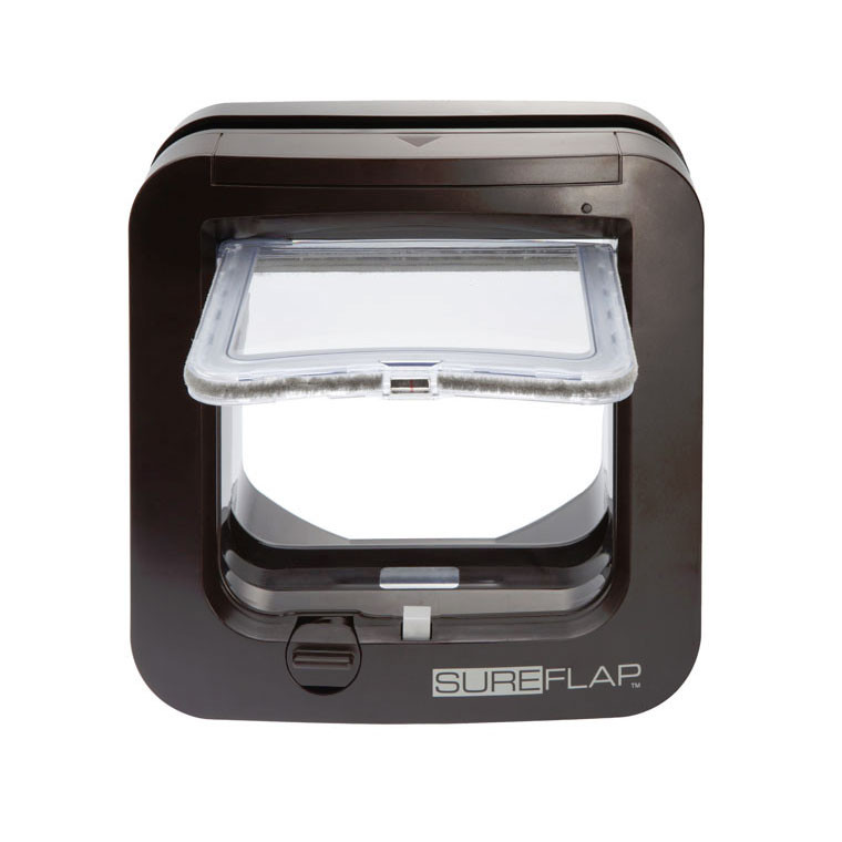Sureflap Dualscan Microchip Cat Flap Brown at Sara Rains blog
