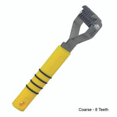 Smart Tails Standard - Râteau Grossier 7 Dents - Jaune - Neuf (MPN 9296)