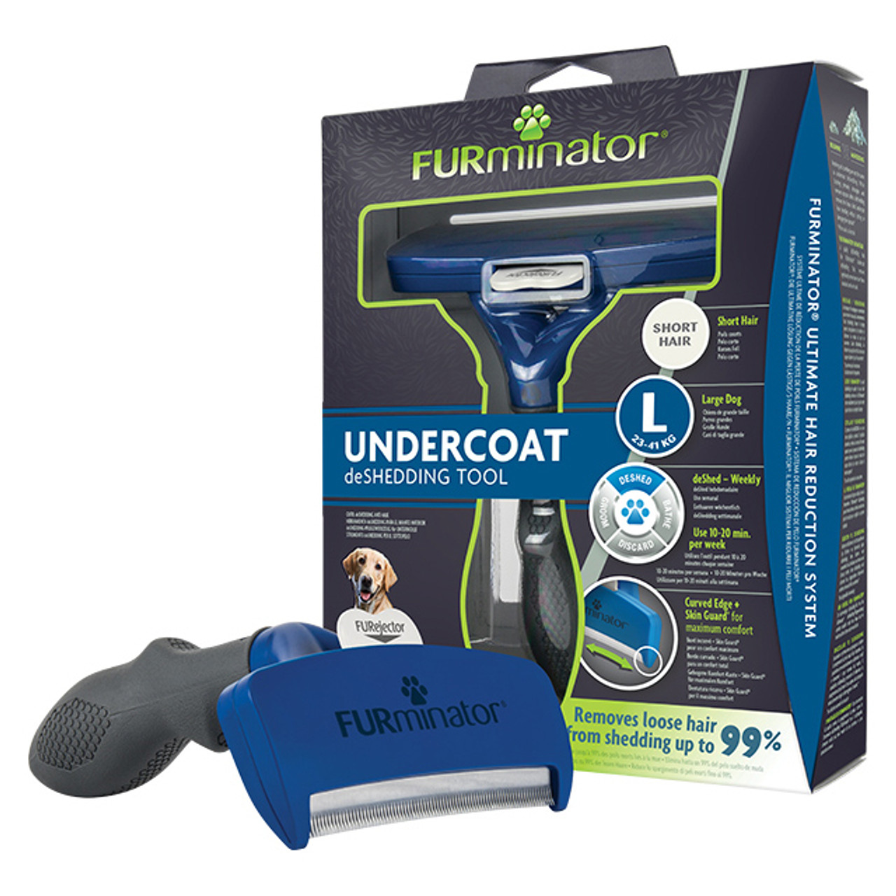 FURminator Large Dog Short Hair deShedding Tool | Hyperdrug