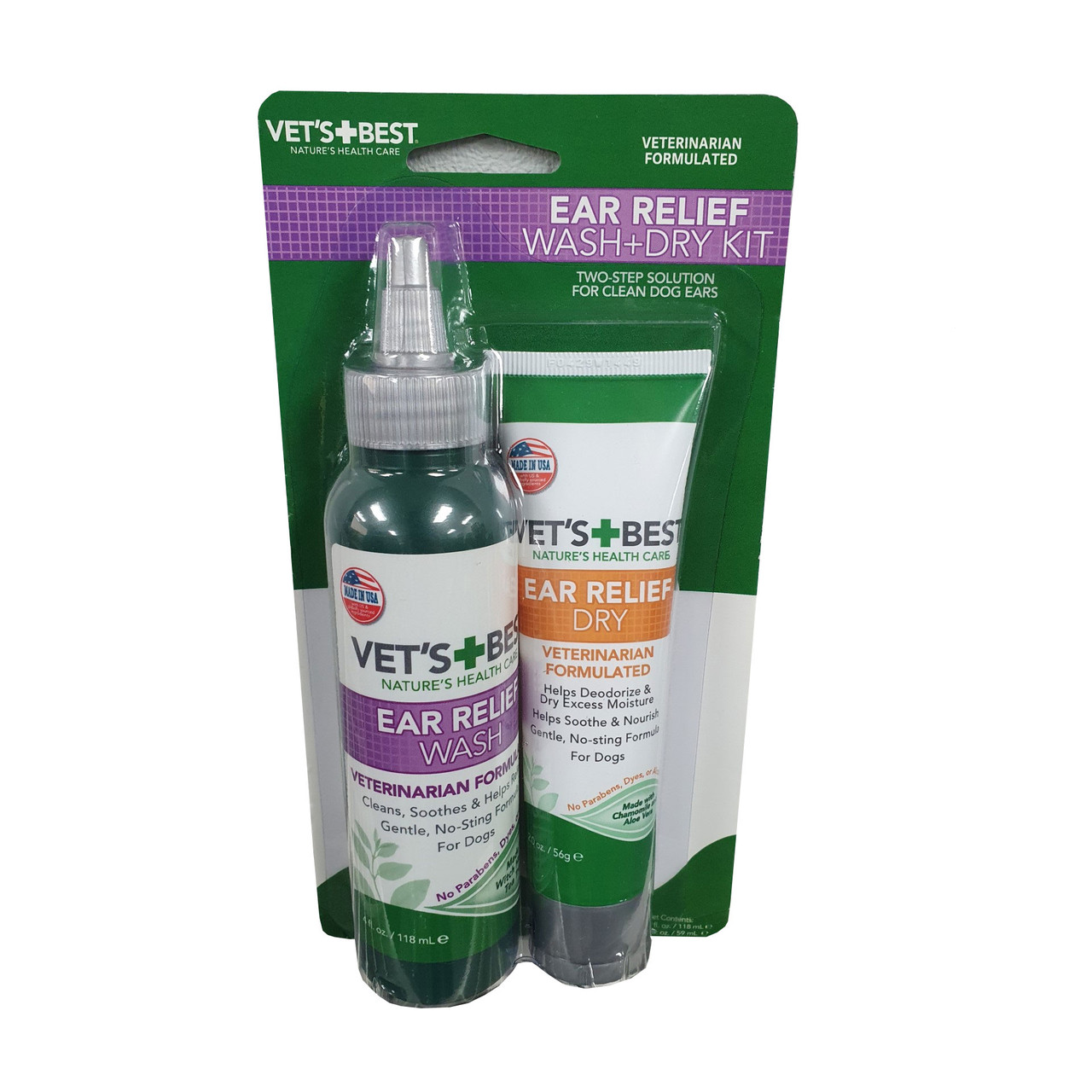 Vet's best ear relief deals wash & dry for dogs