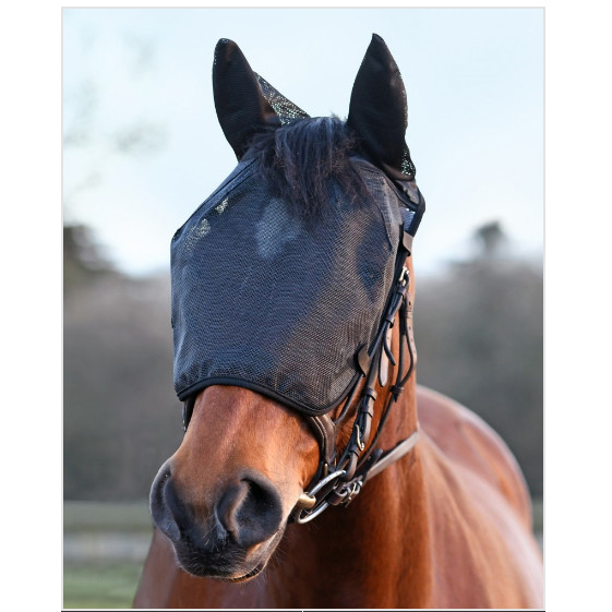 Net Relief Masque d'équitation Noir Taille M