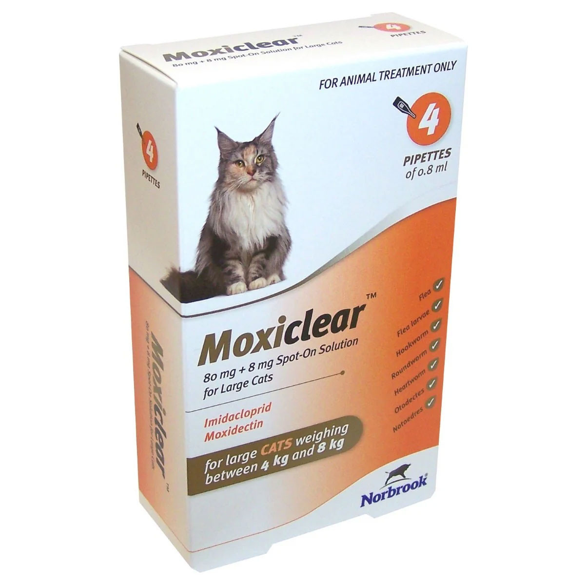Moxiclear Spot on for Cats (Pack of 4)