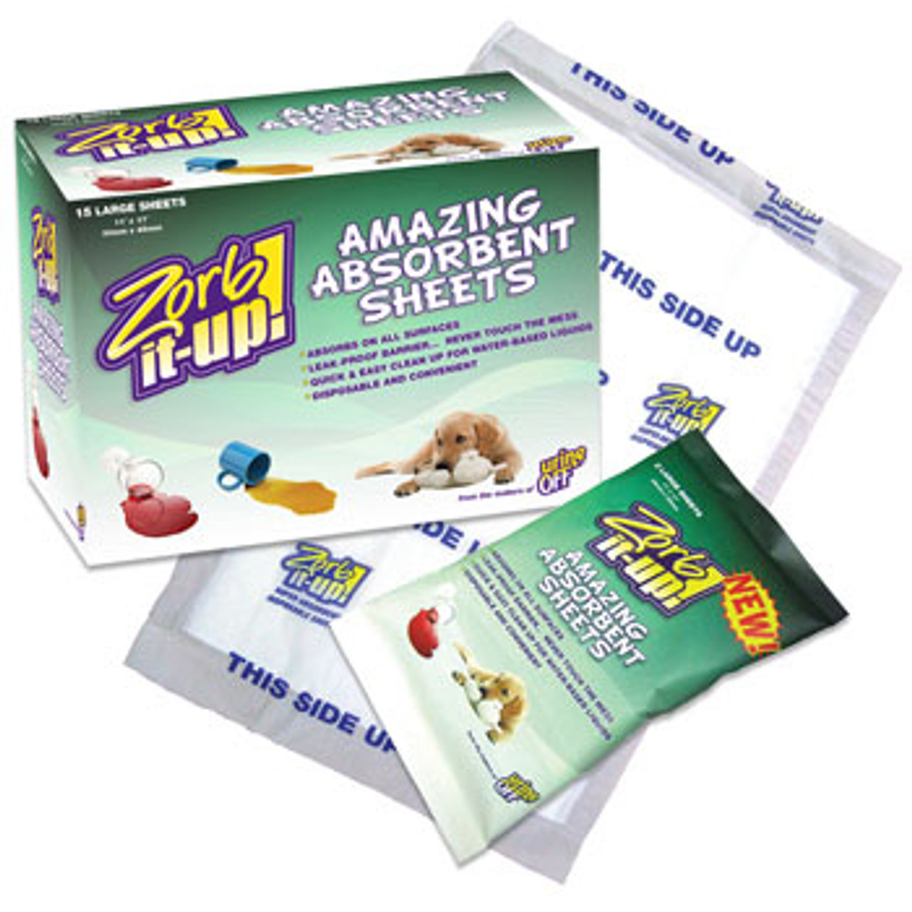 Urine Off Zorb It Up Absorbent Sheets