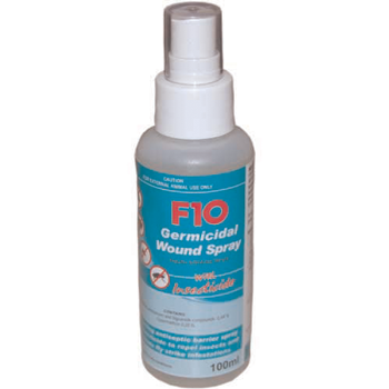 F10 spray antiseptique pour plaies avec insecticide