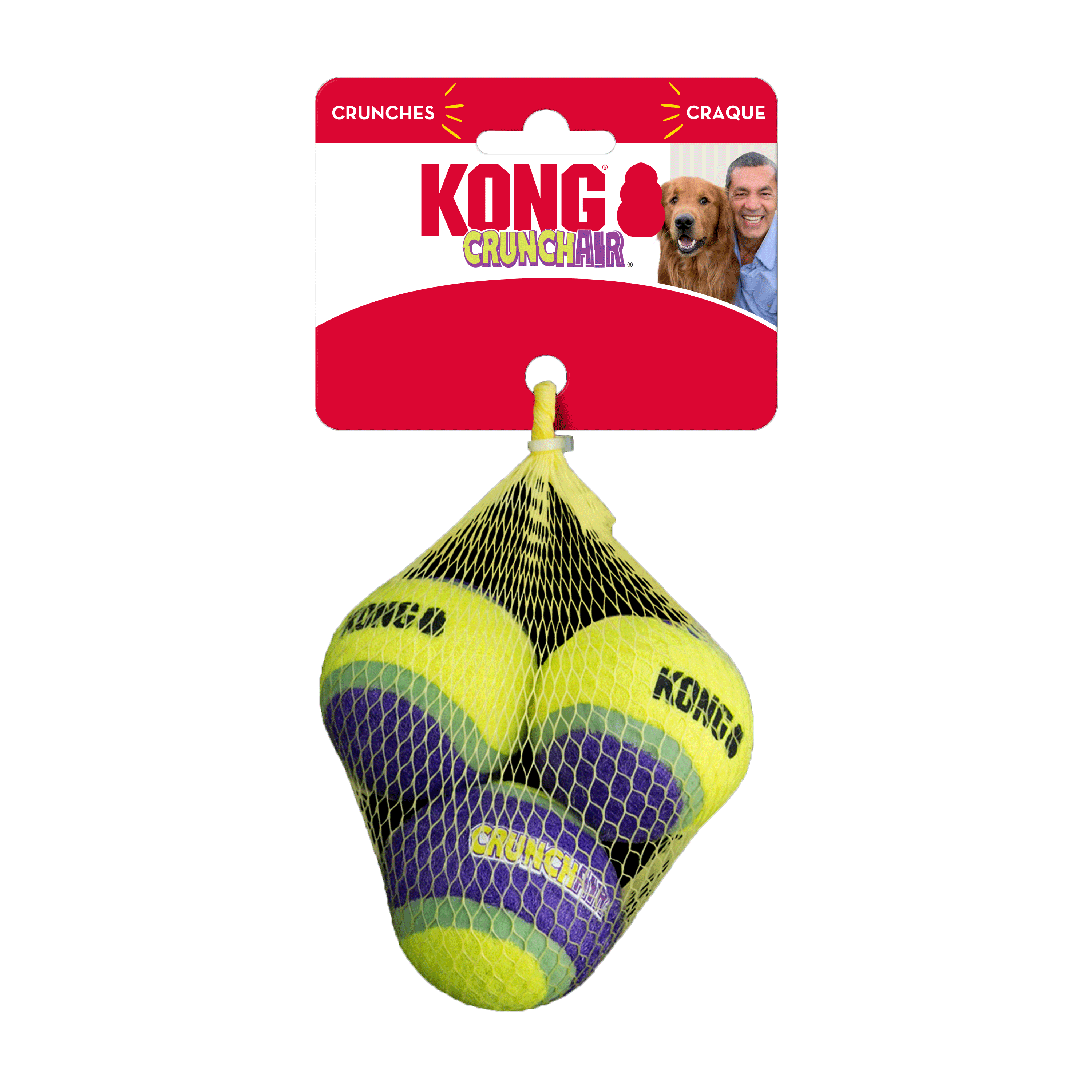 KONG CrunchAir Balls Medium (pack of 3)