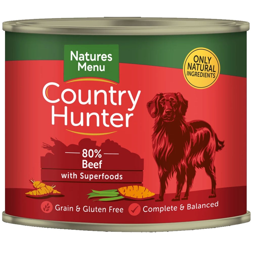 Natures Menu Country Hunter Dog Food 6 x 600g Cans