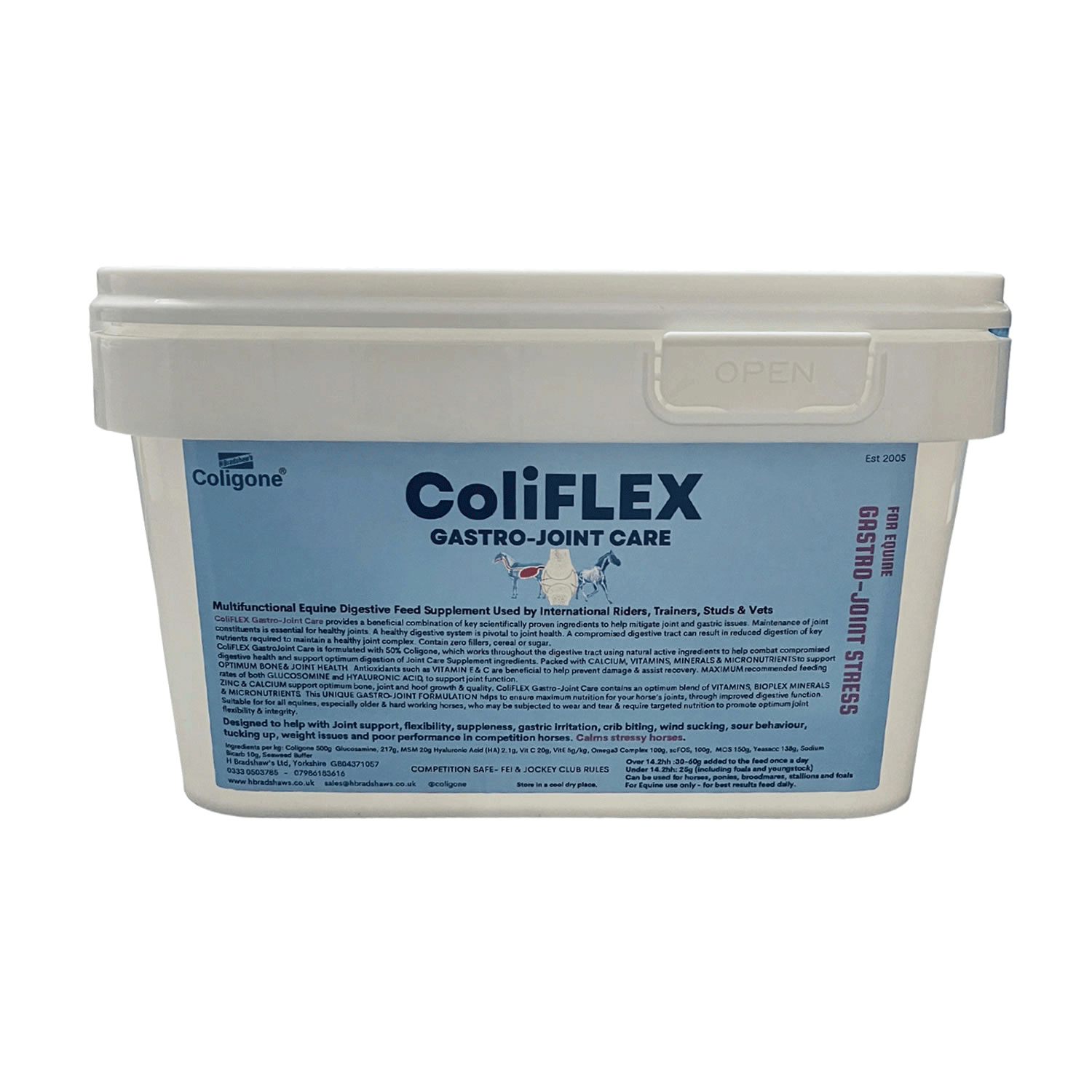 H Bradshaws Coligone ColiFLEX GastroJoint Care 3kg