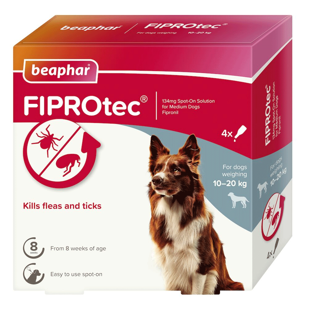 Beaphar FIPROtec Flea & Tick Spot On for Medium Dogs