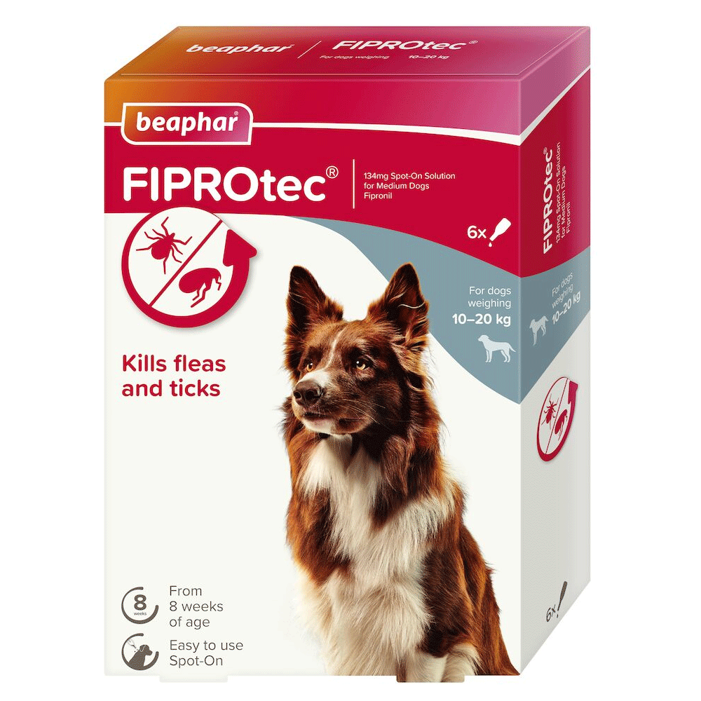 Beaphar FIPROtec Flea & Tick Spot On for Medium Dogs