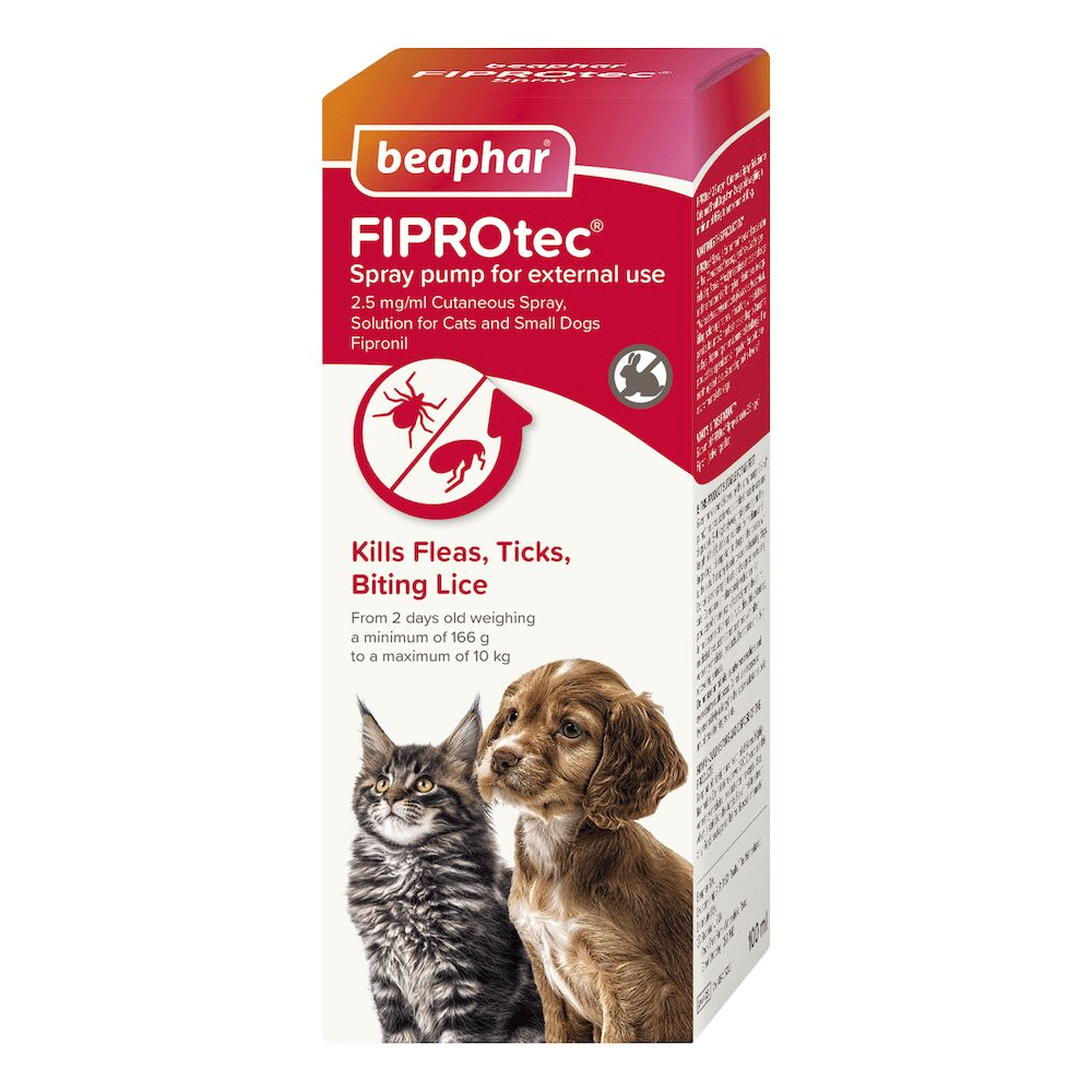Beaphar FIPROtec Flea & Tick Spray for Cats & Dogs 100ml