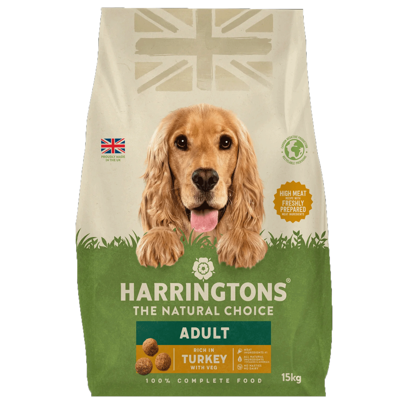 Harringtons Adult Dry Dog Food Rich in Turkey with Veg
