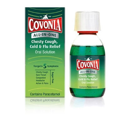 Covonia All-in-One Chesty Cough Cold & Flu 160ml