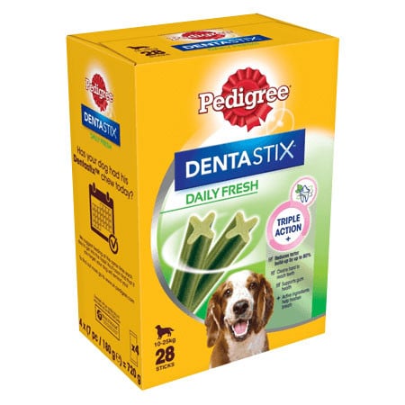 Pedigree DentaStix Fresh Daily Dental Chews for Medium Dogs