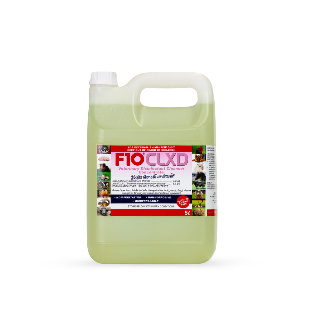 F10 CLXD Veterinary Disinfectant/Cleanser 5L