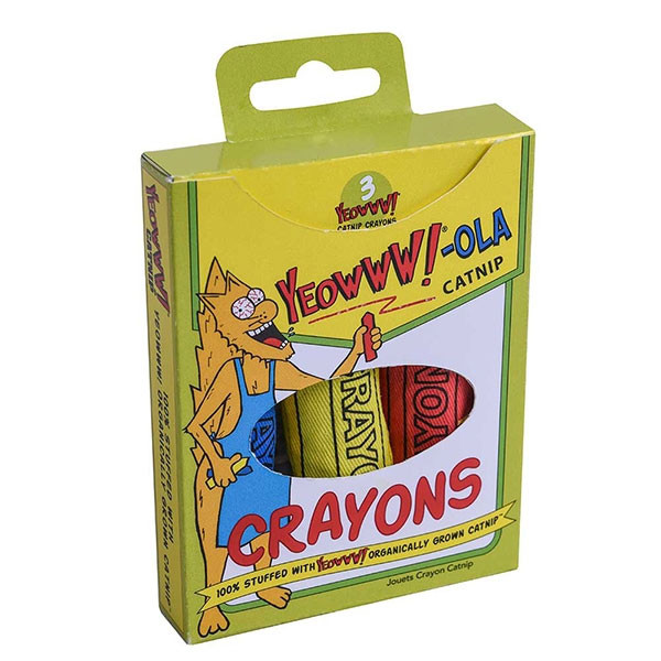 Yeowww Catnip OLA Crayons Cat Toy (pack of 3)