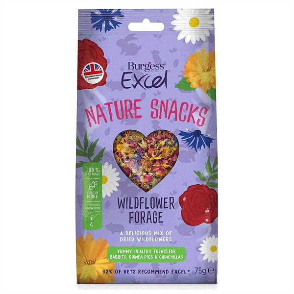 Burgess Excel Wildflower Forage Treats 75g